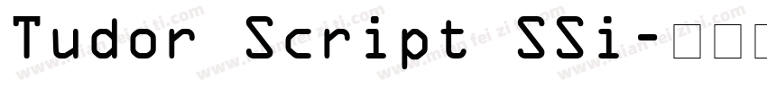 Tudor Script SSi字体转换